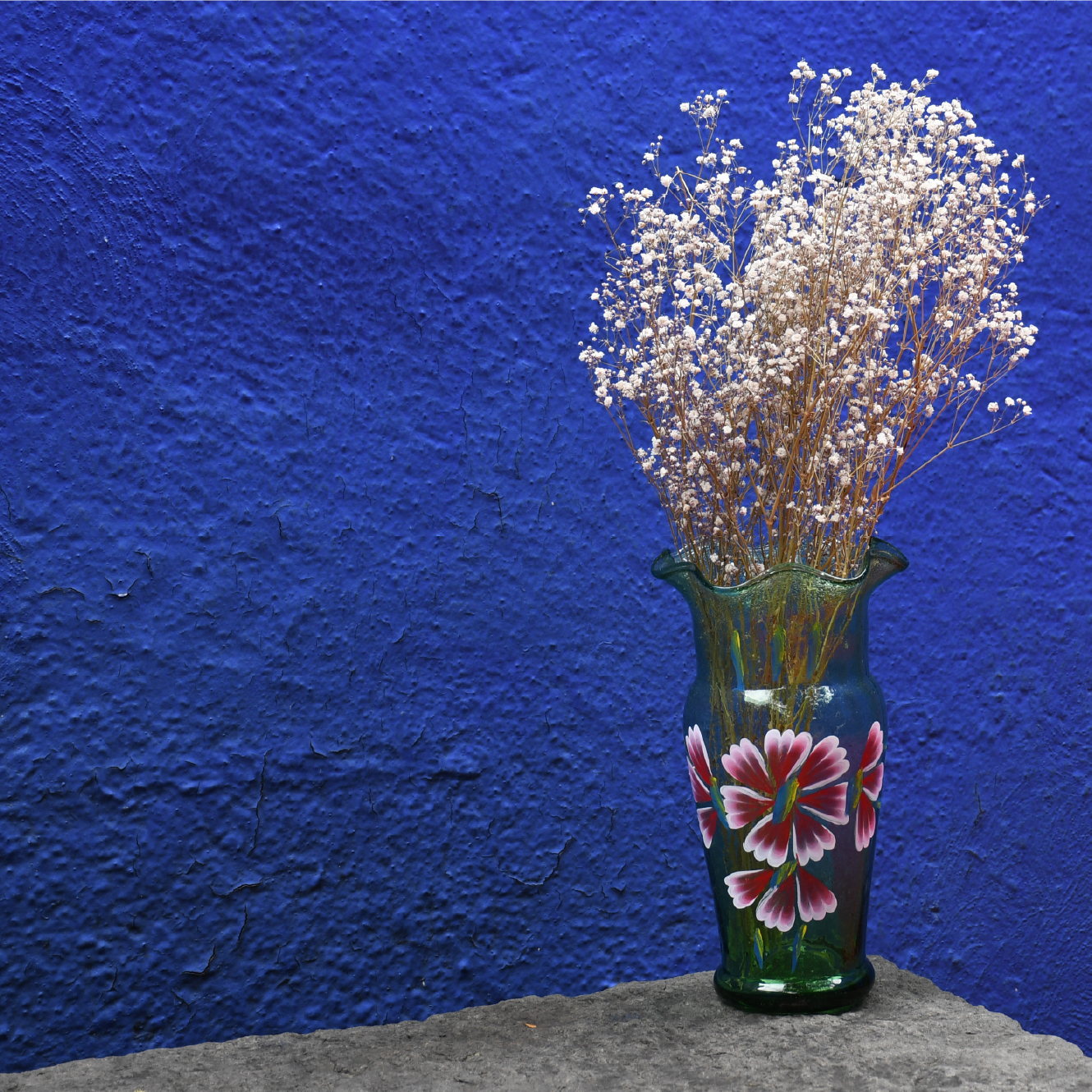 Florero zoquipan No.2 verde decorado