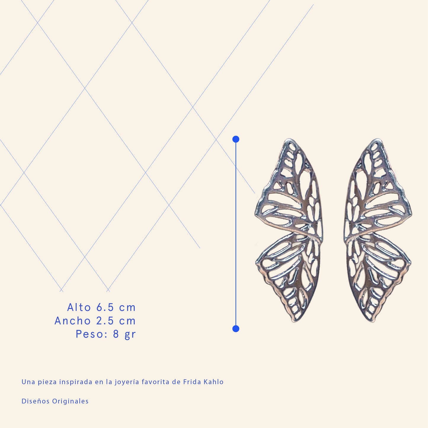 Alas de Mariposa plata