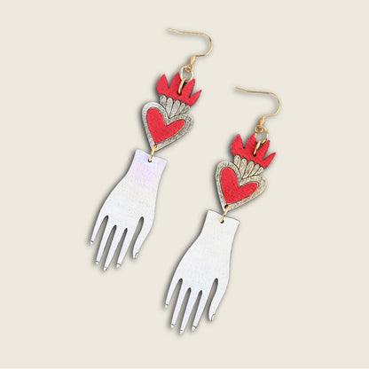 Hand earrings