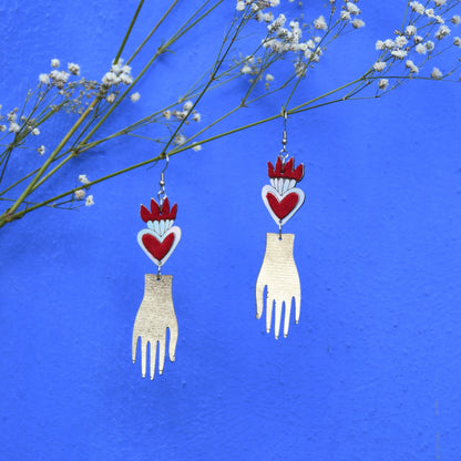 Hand earrings