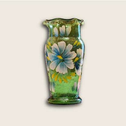 Florero zoquipan No.2 verde decorado