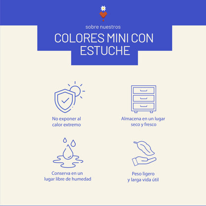 Colores mini con estuche
