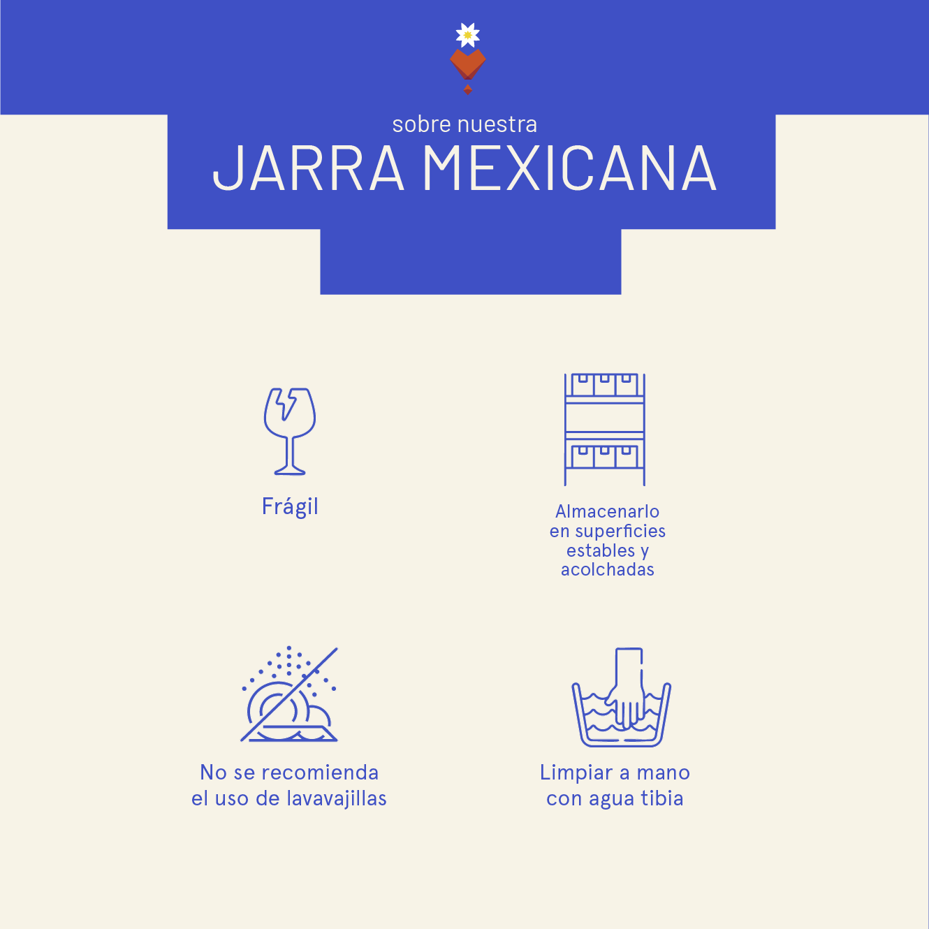 Jarra mexicana decorada