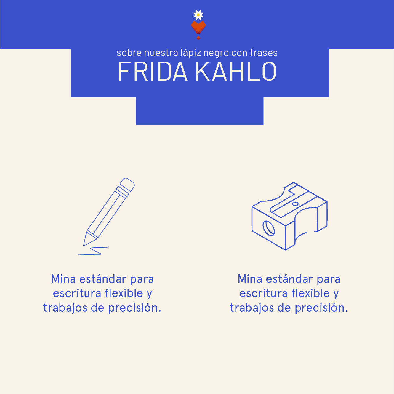 Black pencil with Frida Kahlo quotes