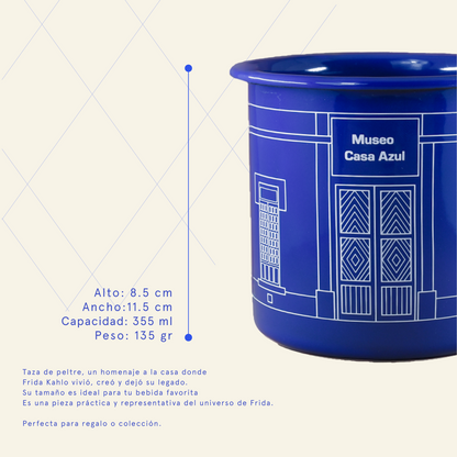 Taza de peltre Museo Casa Azul