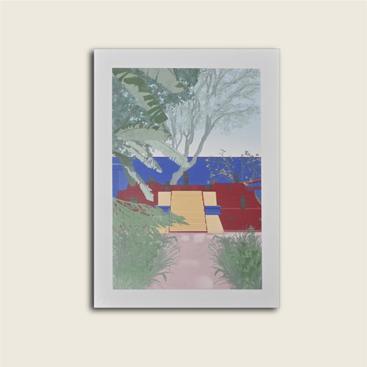 Postal Pirámide Museo Frida Kahlo con marialuisa
