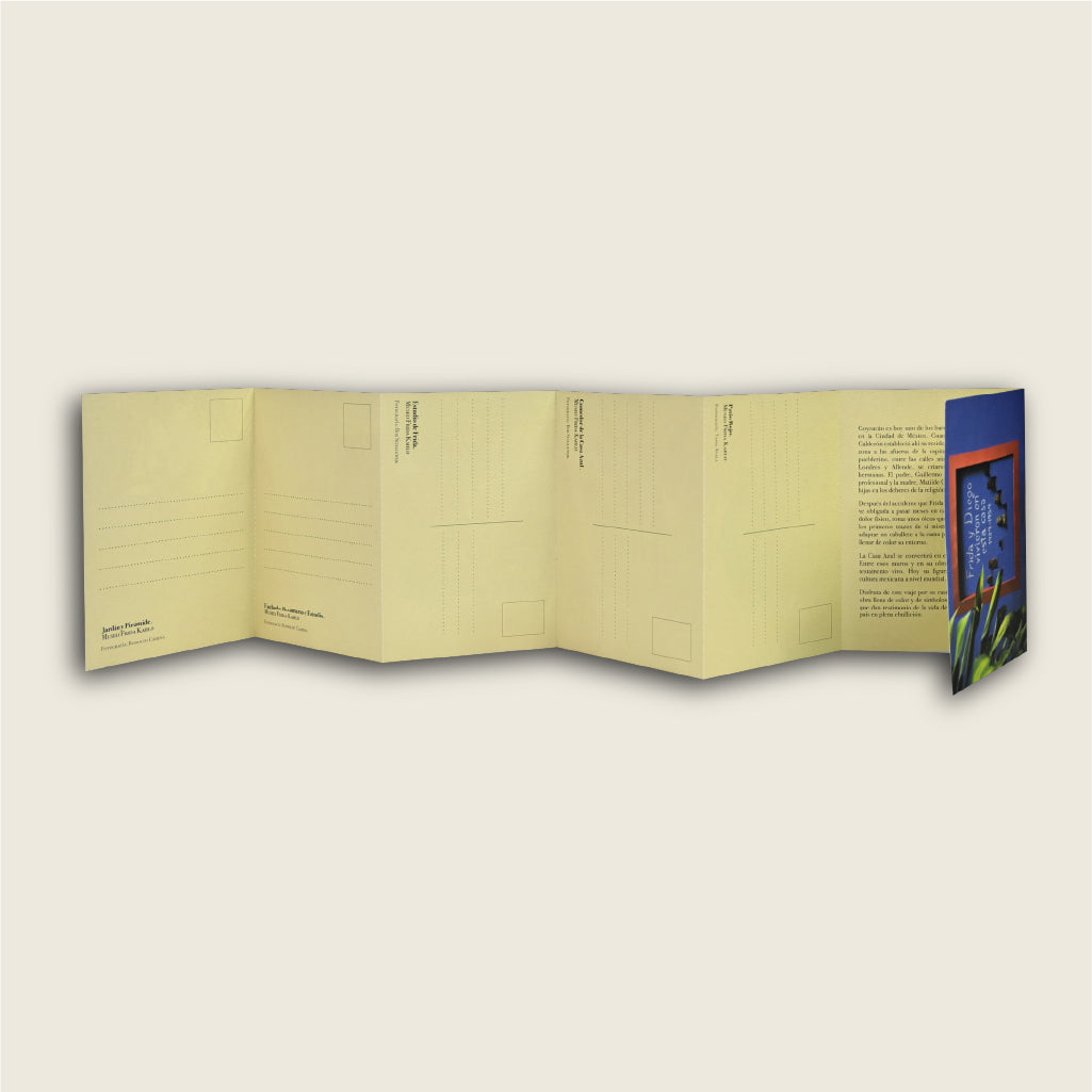 7-piece unfolded postcards - The places of the Blue House