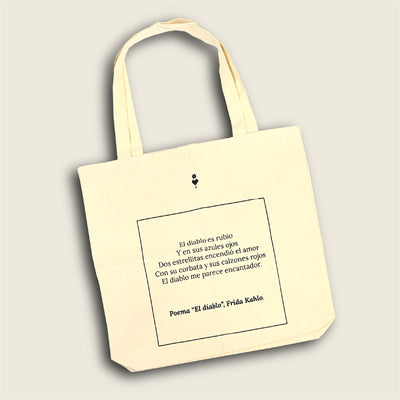 Tote bag / Phrase The devil is blonde