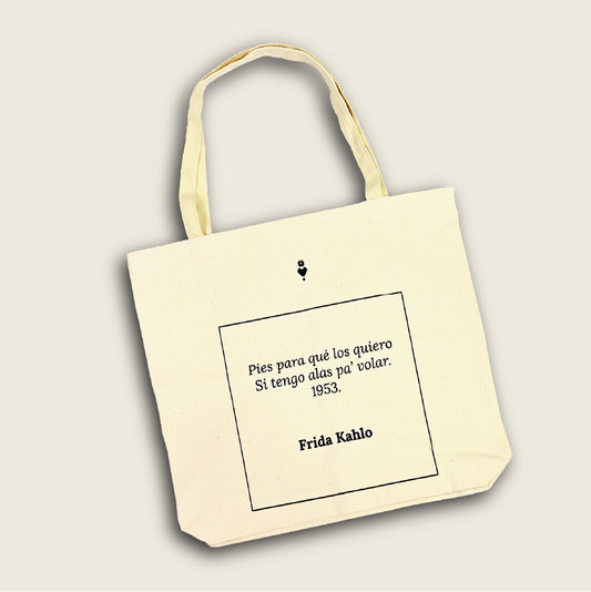 Tote bag / Frase Pies para qué