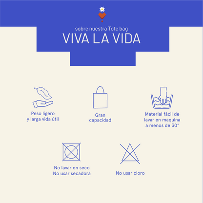 Tote bag Viva la vida